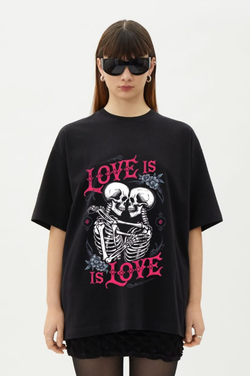 LOVE IS LOVE TRENDY TEE FOR GIRLS